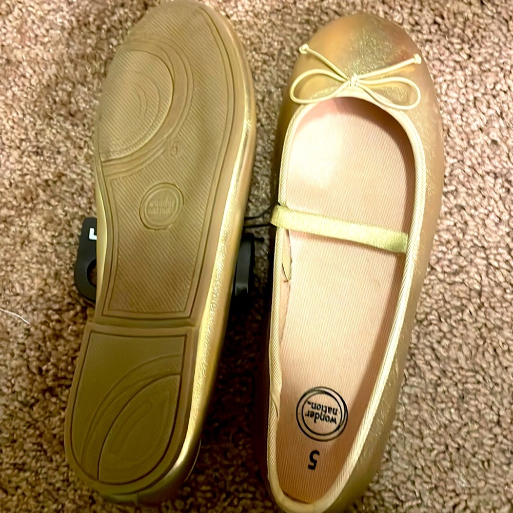 Gold Girls Dress Shoes